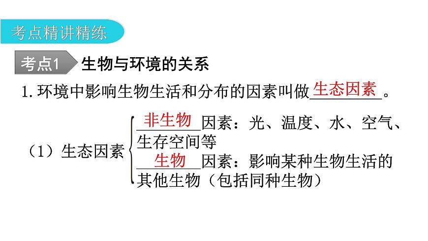 中考生物復(fù)習(xí)第一單元生物和生物圈第二章了解生物圈教學(xué)課件第7頁