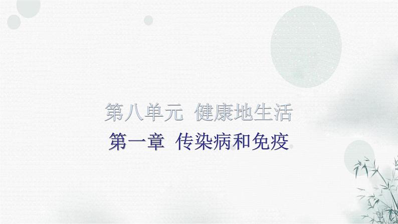 中考生物复习第八单元第一章传染病和免疫知识点课件第1页