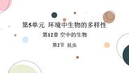 初中生物苏科版七年级下册第5单元 环境中生物的多样性第12章 空中的生物第2节 昆虫优质ppt课件
