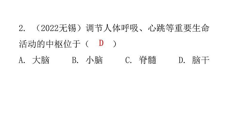 北师大版七年级生物下册第12章人体的自我调节章末总结课件第6页