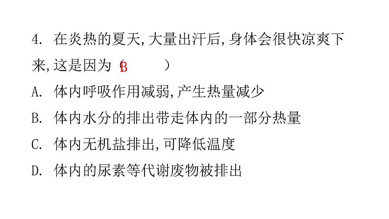 北师大版七年级生物下册第11章人体代谢废物的排出第3节皮肤与汗液分泌课件06