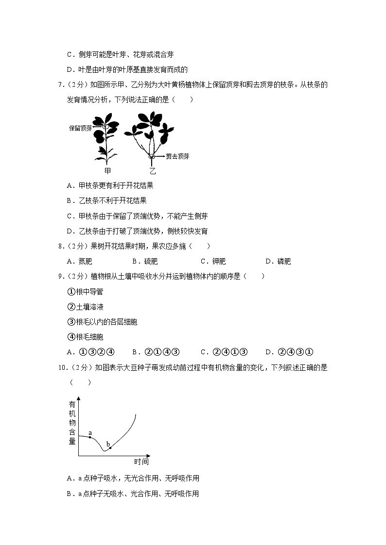 河北省唐山市路北區(qū)2023-2024學年八年級上學期10月份月考生物試卷第2頁