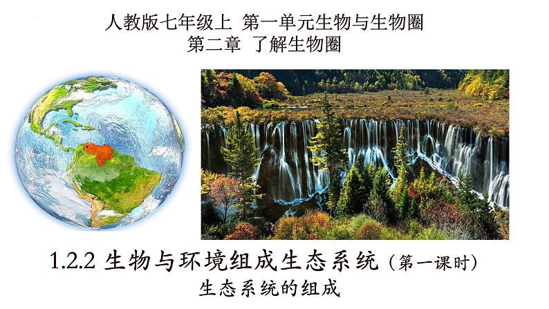 1.2.2+生物与环境组成生态系统(第一课时)-【精华备课】2023-2024学年七年级生物上册同步教学课件(人教版)01