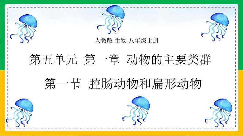 5.1.1+腔肠动物和扁形动物(同步课件+同步练习)-2023-2024学年八年级生物上册同步精品课堂(人教版)01
