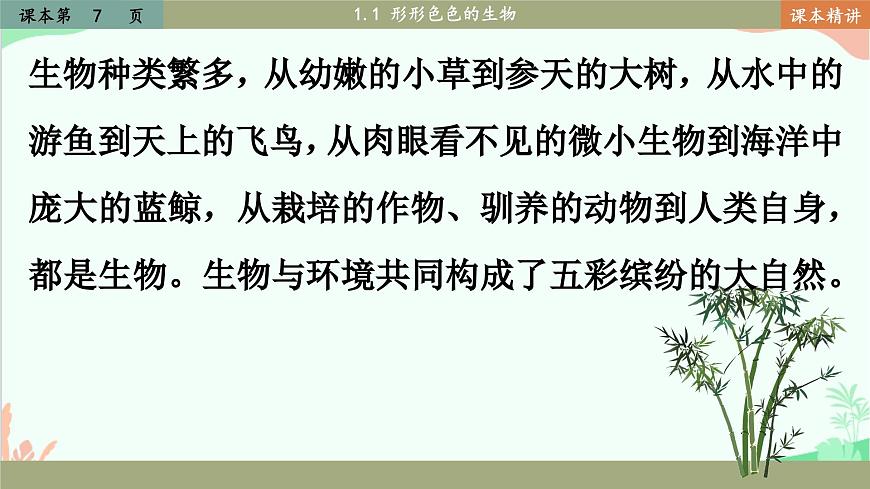 北師大版生物七年級(jí)上冊(cè) 1.1 形形色色的生物課件第6頁(yè)