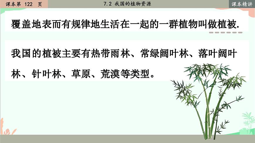 北師大版生物七年級(jí)上冊(cè) 7.2 我國的植物資源課件第4頁
