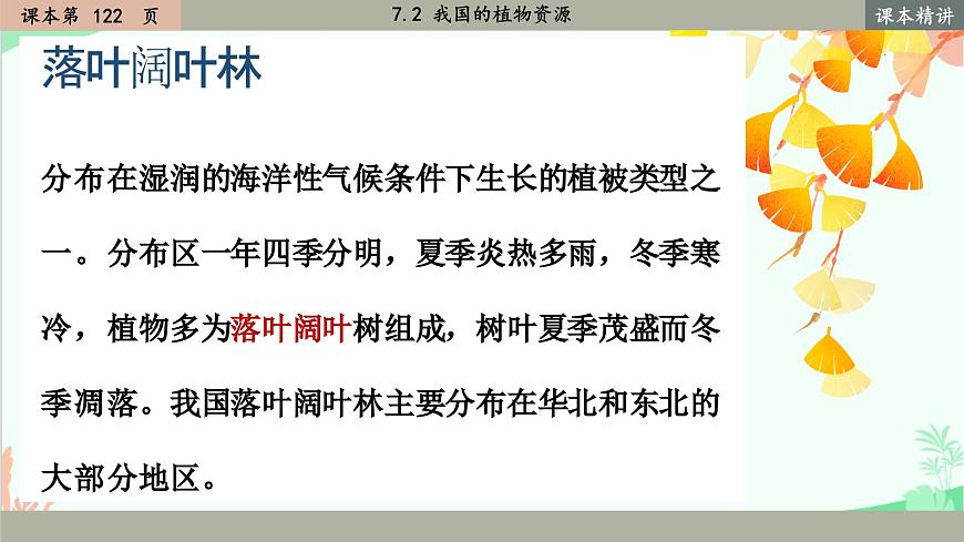 北師大版生物七年級(jí)上冊(cè) 7.2 我國的植物資源課件第7頁