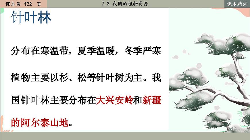 北師大版生物七年級(jí)上冊(cè) 7.2 我國的植物資源課件第8頁