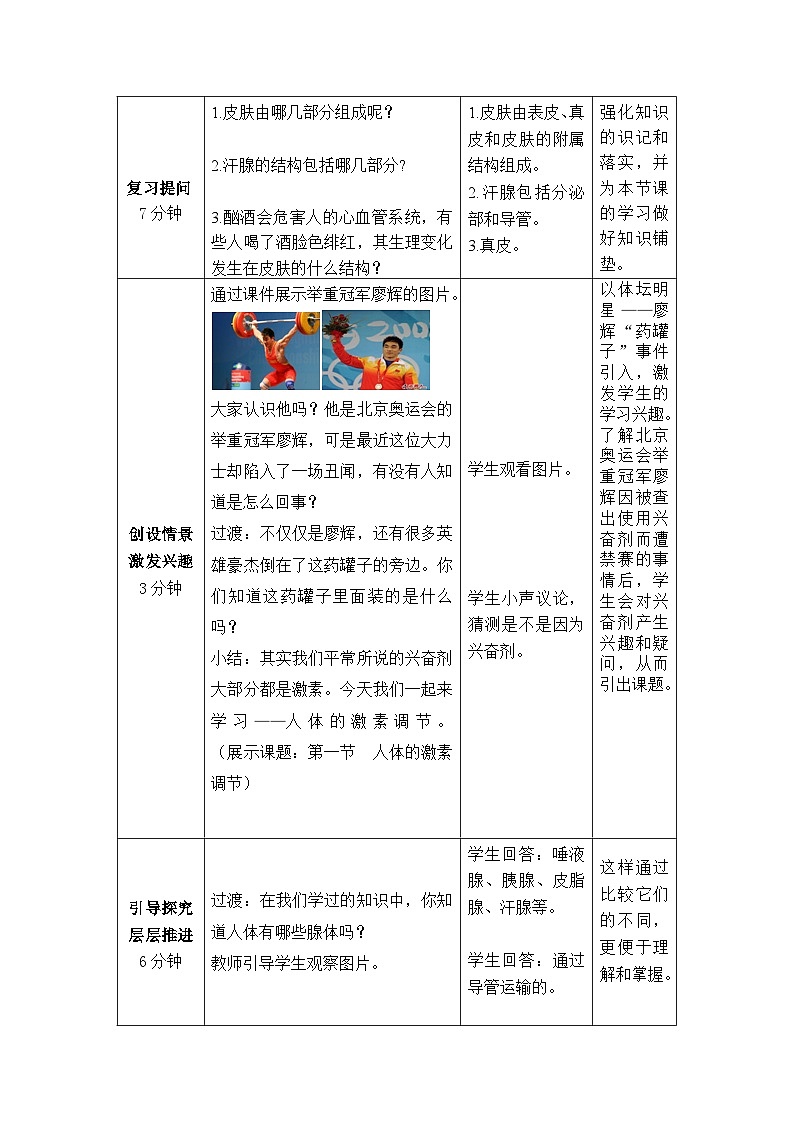 济南版生物七下 第三单元 24--人体的激素调节 教案02