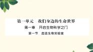 初中生物冀少版七年级上册第一单元  我们身边的生命世界第一章  开启生物科学之门第一节  走进生物实验室授课课件ppt