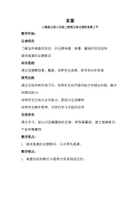 初中生物人教版 (新课标)八年级上册第三节 真菌教案