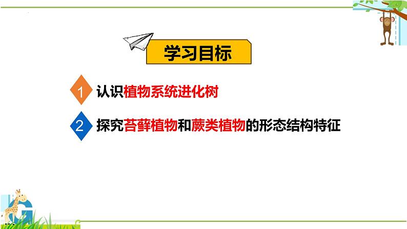 北师大版八年级生物下册课件 22.3 植物的主要类群(第1课时)第2页