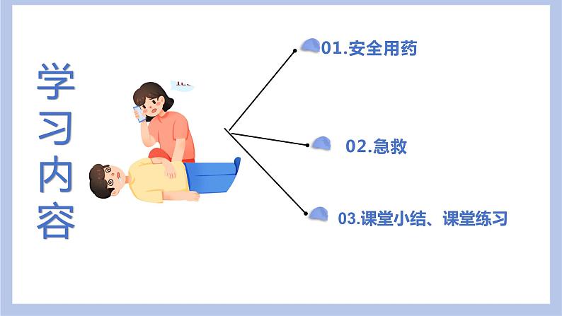【核心素养】人教版八年级下册8.2《用药与急救》课件+课时练习+教案(含教学反思)03