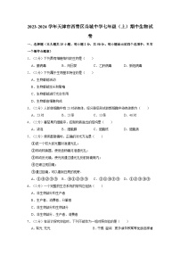 天津市西青区当城中学2023-2024学年七年级上学期期中生物试卷