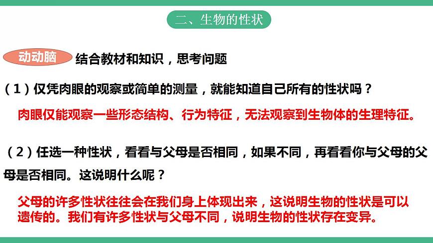 人教版生物八年級下冊 7.2.1《 基因控制生物的性狀》課件視頻第8頁
