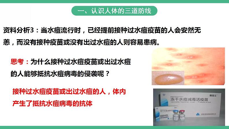 人教版生物八年级下册8.1.2《免疫与计划免疫》(第1课时)课件视频第5页