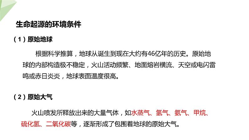 5.1.1 生命的起源 课件2023-2024学年初中生物济南版八年级下册第7页