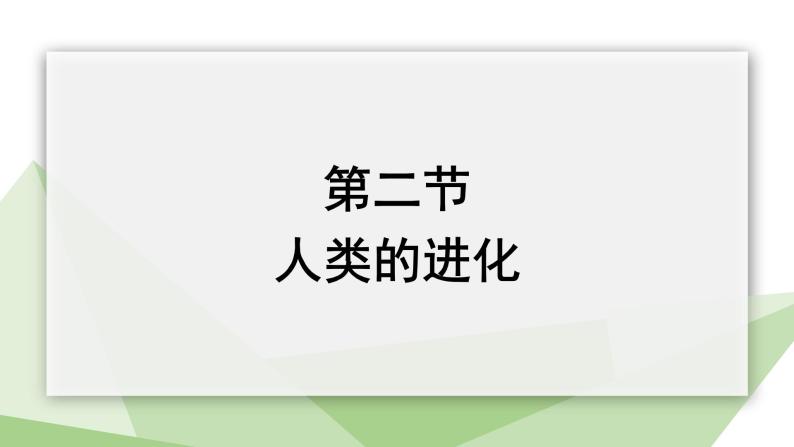 5.2.2 人类的进化  课件2023-2024学年初中生物济南版八年级下册01