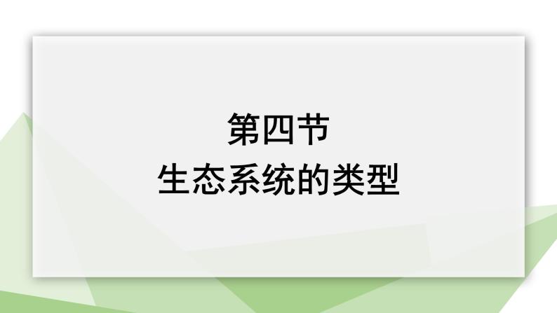 6.2.4 生态系统的类型 课件2023-2024学年初中生物济南版八年级下册01