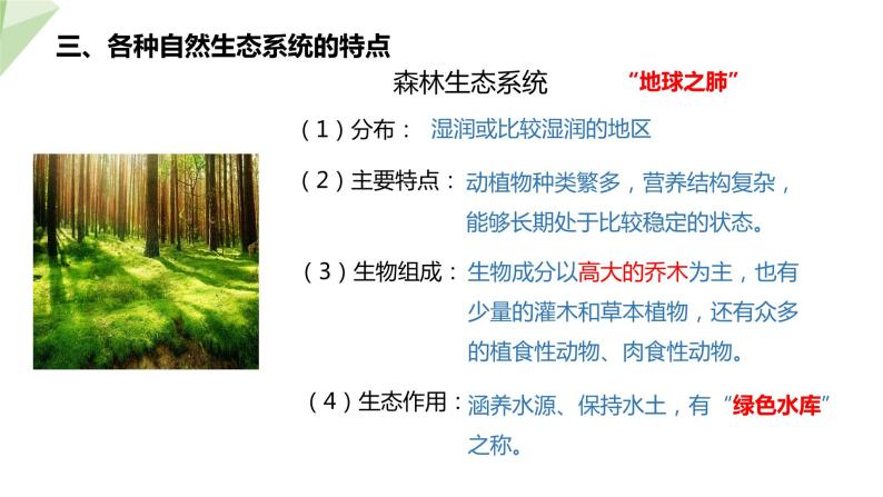 6.2.4 生态系统的类型 课件2023-2024学年初中生物济南版八年级下册05