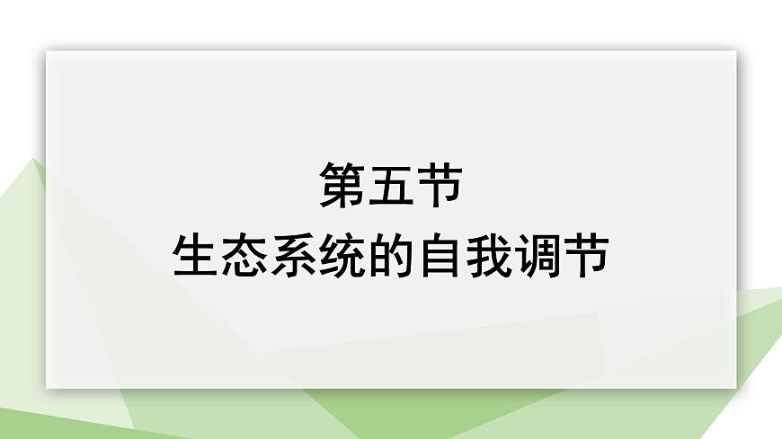 6.2.5 生態(tài)系統(tǒng)的自我調節(jié) 課件2023-2024學年初中生物濟南版八年級下冊第1頁