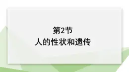 22.2 人的性状和遗传 课件初中生物苏教版八年级下册