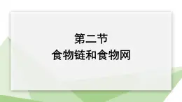 7.2.2 食物链和食物网 课件初中生物冀少版八年级下册