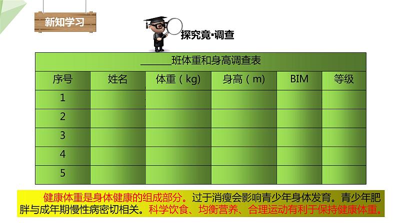 2.7.1 健康生活 课件初中生物冀少版七年级下册第5页