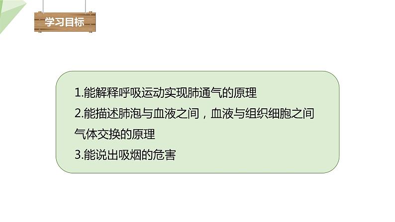 2.3.1 第2课时 呼吸的过程及吸烟的危害 课件 初中生物冀少版七年级下册03