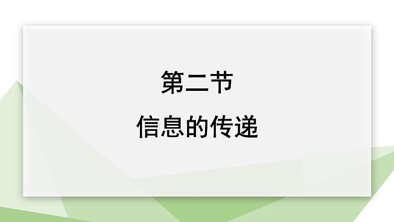2.4.2 信息的传递 课件 初中生物冀少版七年级下册01