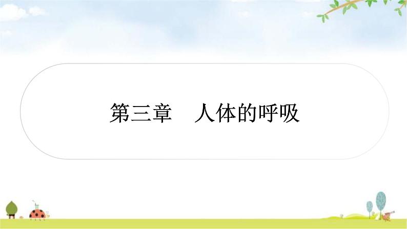 中考生物复习七年级下册第四单元生物圈中的人第三章人体的呼吸教学课件01
