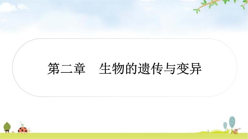 中考生物复习八年级下册第七单元生物圈中生命的延续和发展第二章生物的遗传与变异教学课件第1页