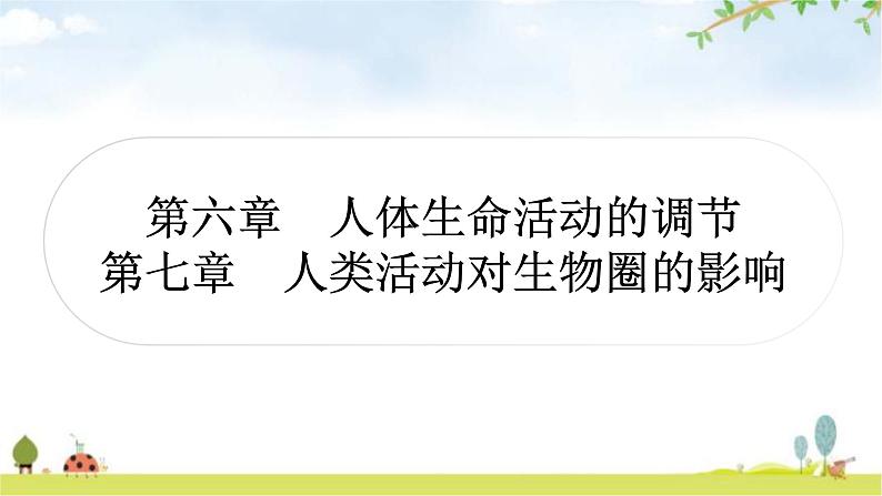 中考生物复习七年级下册第四单元生物圈中的人第六章七章课件01