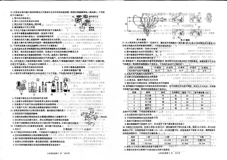山东省青岛市城阳区2023-2024学年七年级上学期期末生物学试题02