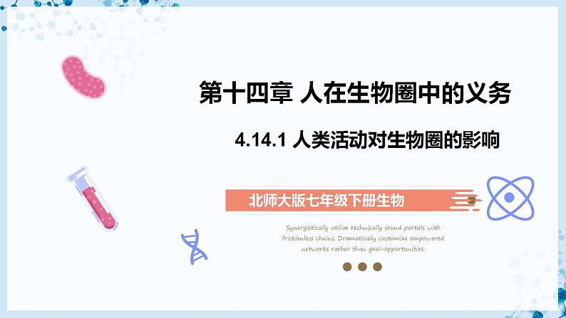 【北师大版】七下生物 4.14.1 人类活动对生物圈的影响(课件+学案+练习)01