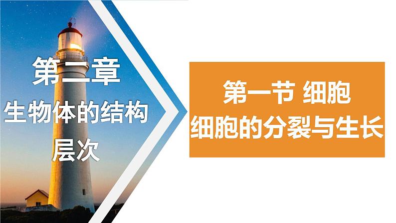 1.2.1+细胞——细胞的生长与分裂课件+2023-2024学年冀少版生物七年级上册第1页