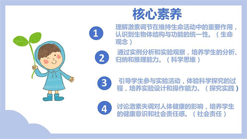 【核心素养】人教版初中生物七年级下册4.6.4《激素调节》课件第2页