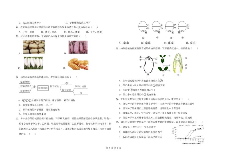 内蒙古鄂尔多斯市东胜区2023-2024学年七年级上学期期中生物试卷03