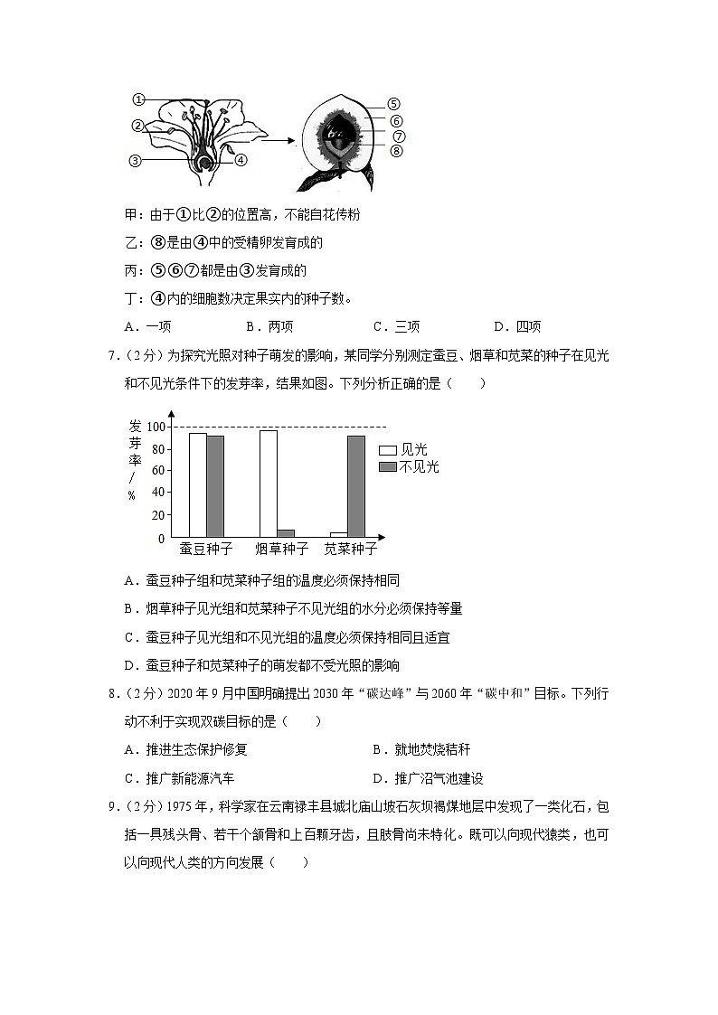 51,2023年云南省昆明十四中中考生物模拟试卷第2页
