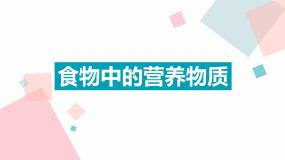 初中生物人教版 (新课标)七年级下册第一节 食物中的营养物质背景图课件ppt