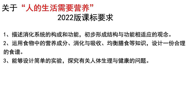 专题04 生物圈中的人(一)人的生活需要营养(过课件)-备战2024年中考生物新课标专题过过过第2页