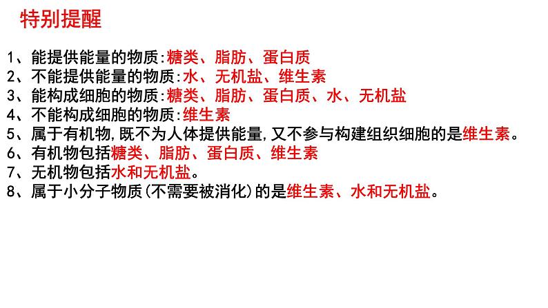 专题04 生物圈中的人(一)人的生活需要营养(过课件)-备战2024年中考生物新课标专题过过过第7页