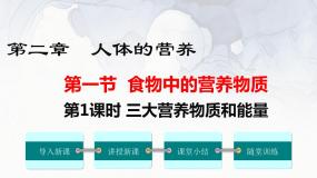 人教版 (新课标)第一节 食物中的营养物质教课内容ppt课件
