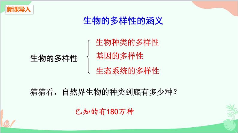 人教版生物八年级上册 第六单元第二章 认识生物的多样性课件第2页