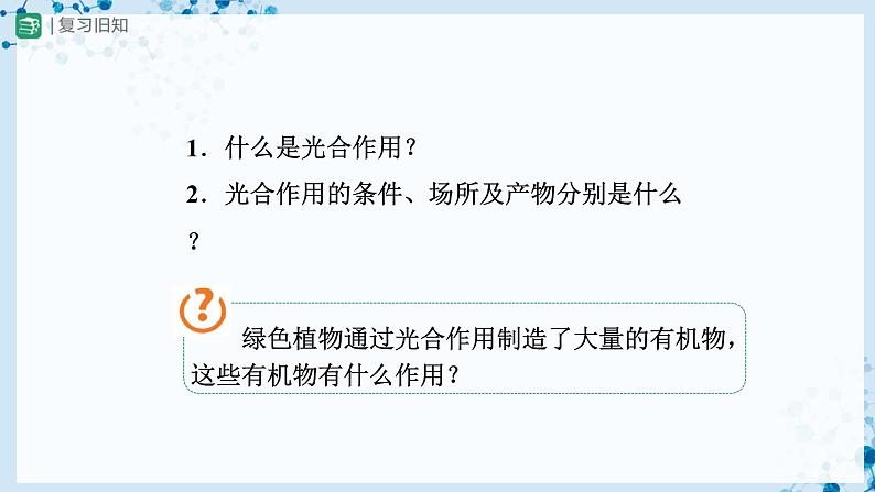 人教版七上生物 3.4 绿色植物是生物圈中有机物的制造者(第2课时) 课件+教案+练习+导学案02