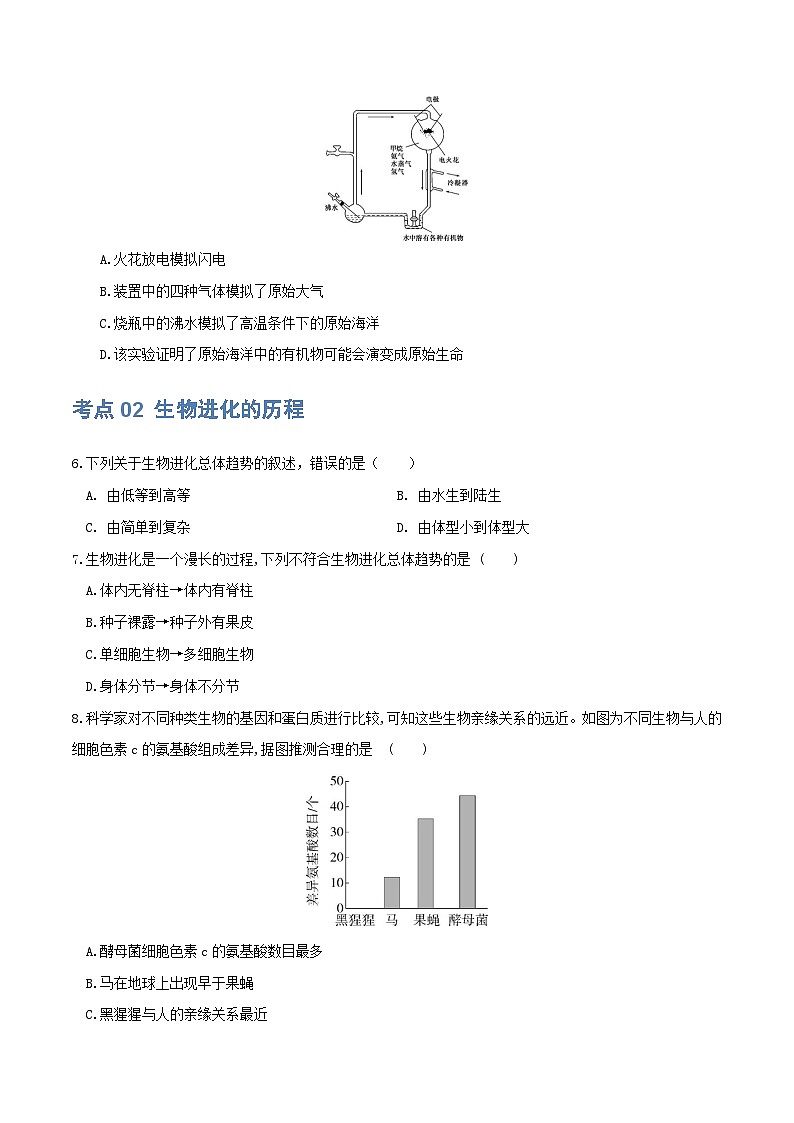 专题22 生命的起源和生物的进化(练习,3大考点)-2024年中考生物一轮复习课件+讲义+练习 (全国通用)03