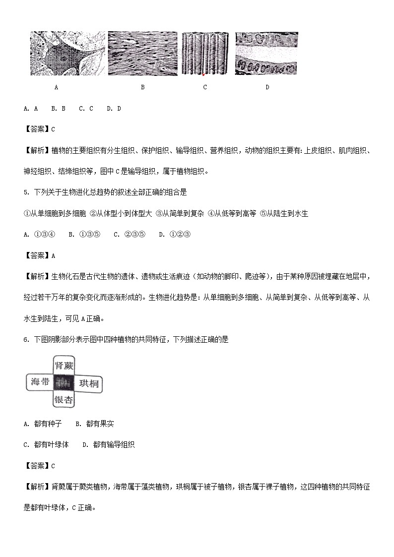 【全套精品专题】初中生物复习专题精讲湖南省娄底市中考生物模拟试题(word版,含答案)第2页
