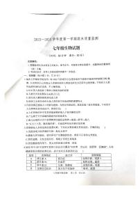 山东省泰安市宁阳县2023-2024学年七年级上学期期末考试生物学试题
