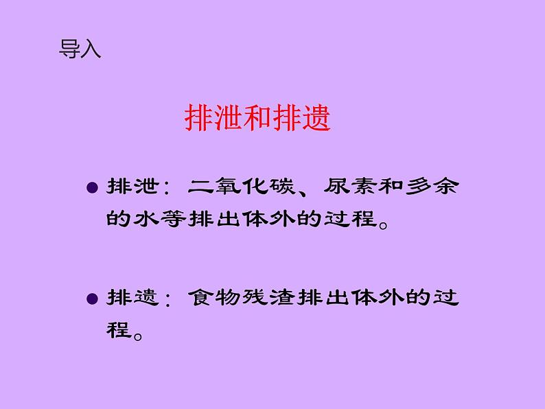 北师大版生物七年级下册 第11章 第2节 尿液的形成与排出(课件)第4页