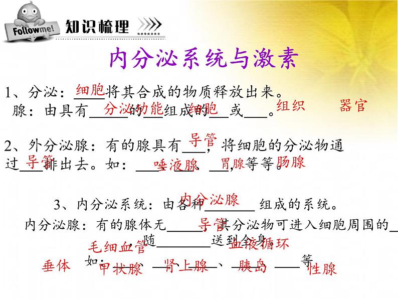 北师大版生物七年级下册 第12章 第3节 激素调节(8)(课件)第4页